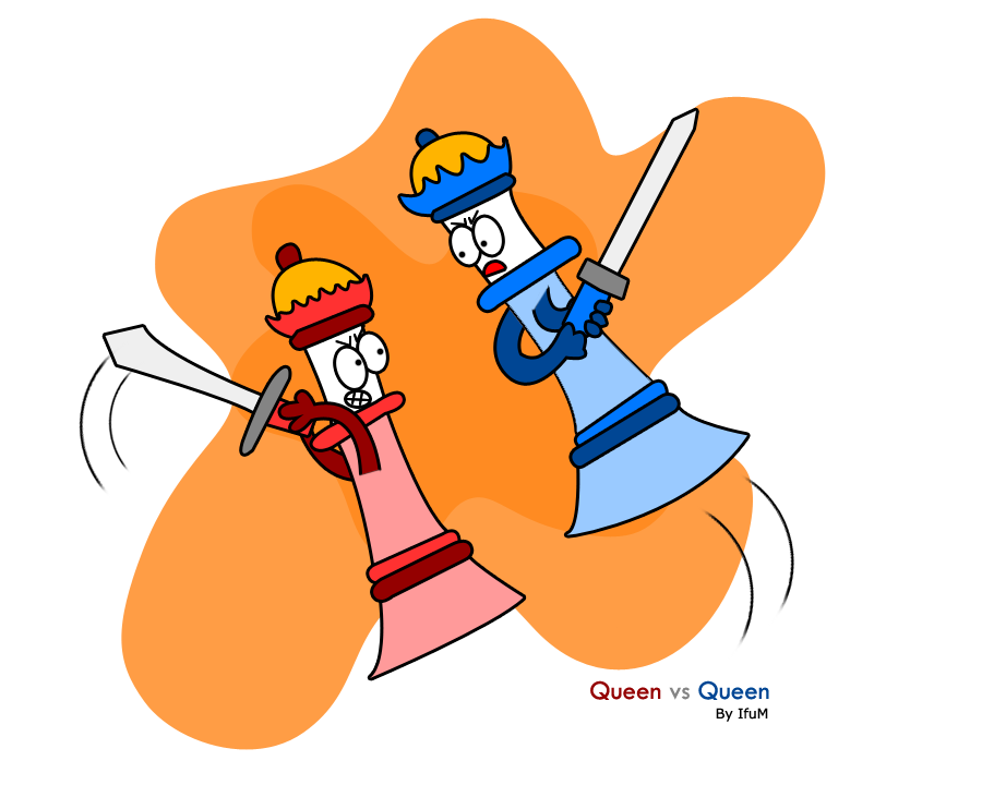 Blog of IfuM: Queen vs Queen - Cartoon Chess Piece