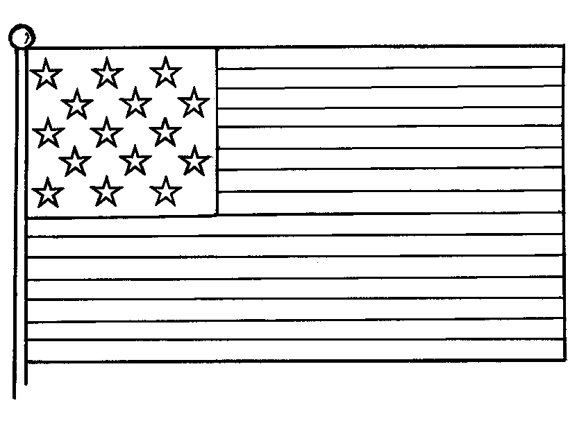 Coloring Pages Of American Flag - Free Printable Coloring Pages 