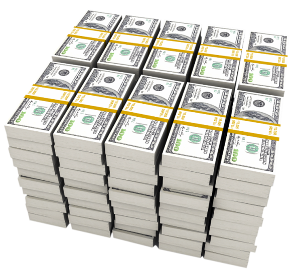 Stack of Dollars PNG Picture
