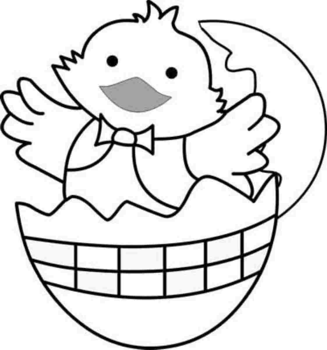Trends For  Easter Chick Coloring Page