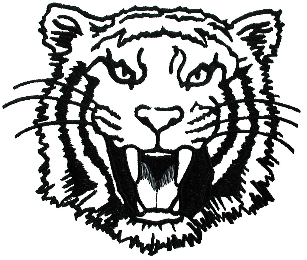 Tiger Face Outline - Clipart library
