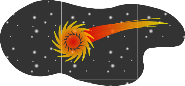 Comet Illustration - Dynamic Space Phenomenon Visual