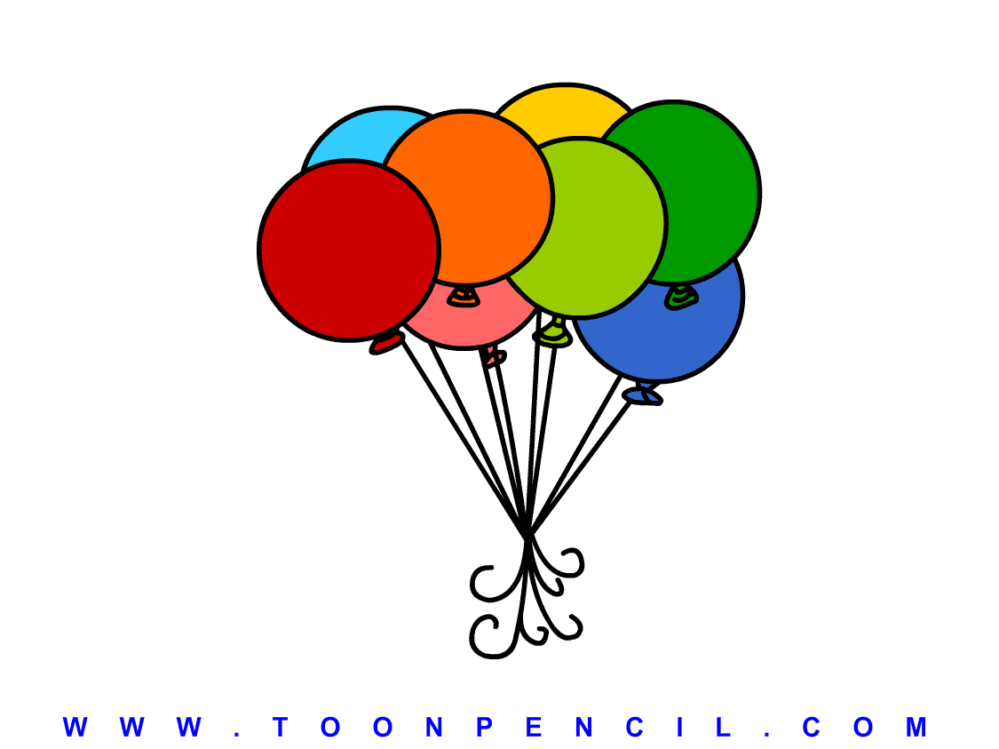 Bright colorful balloons, drawing by crayon. Hatching colored pencil. Stock  Illustration | Adobe Stock
