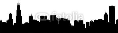 Chicago Skyline Vector Stock image and royalty-free vector files 