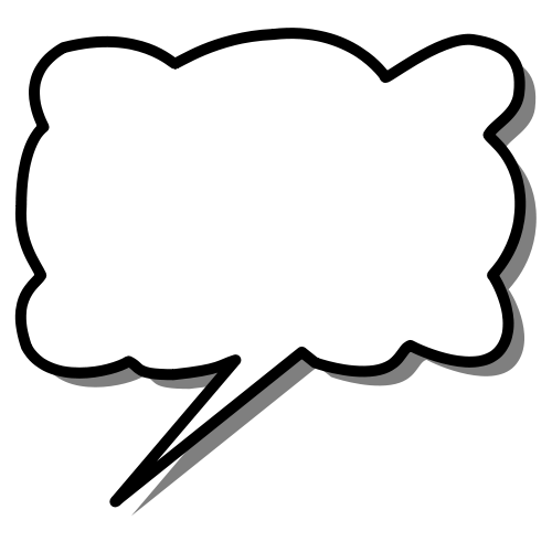 Outline Of Speech Bubble - Clipart library