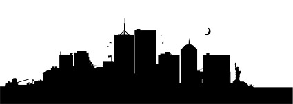 U.S. city, New York silhouette Vector Download Free Vector,PSD 
