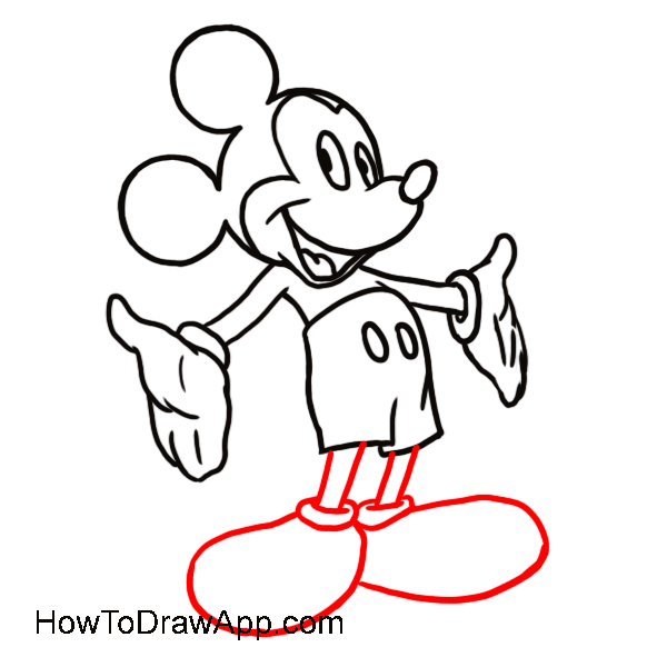 Free Outline Of Mickey Mouse, Download Free Outline Of Mickey Mouse png ...