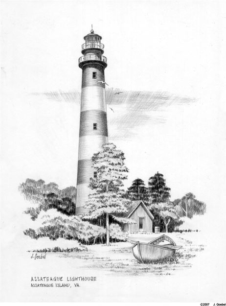 Lighthouse Sketch  Sunil Kothari KoE