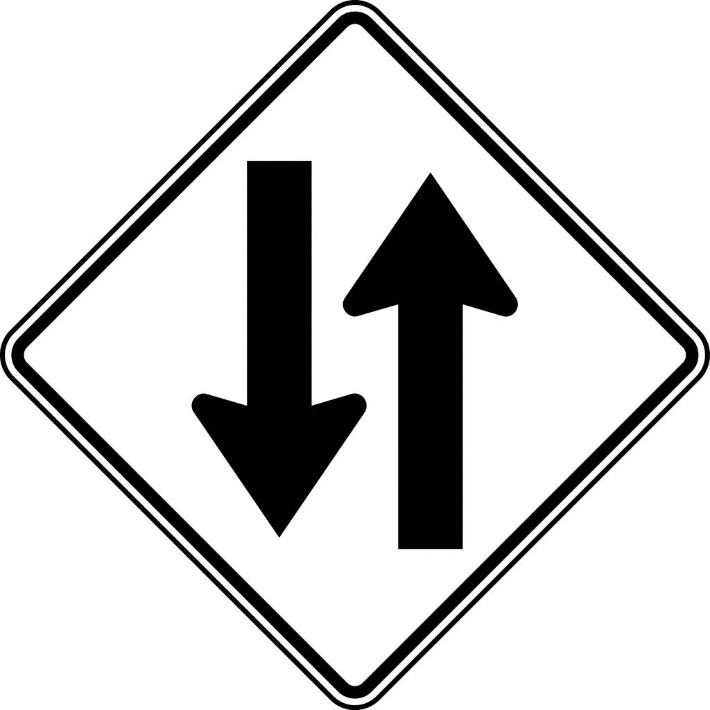 black and white street sign drawing