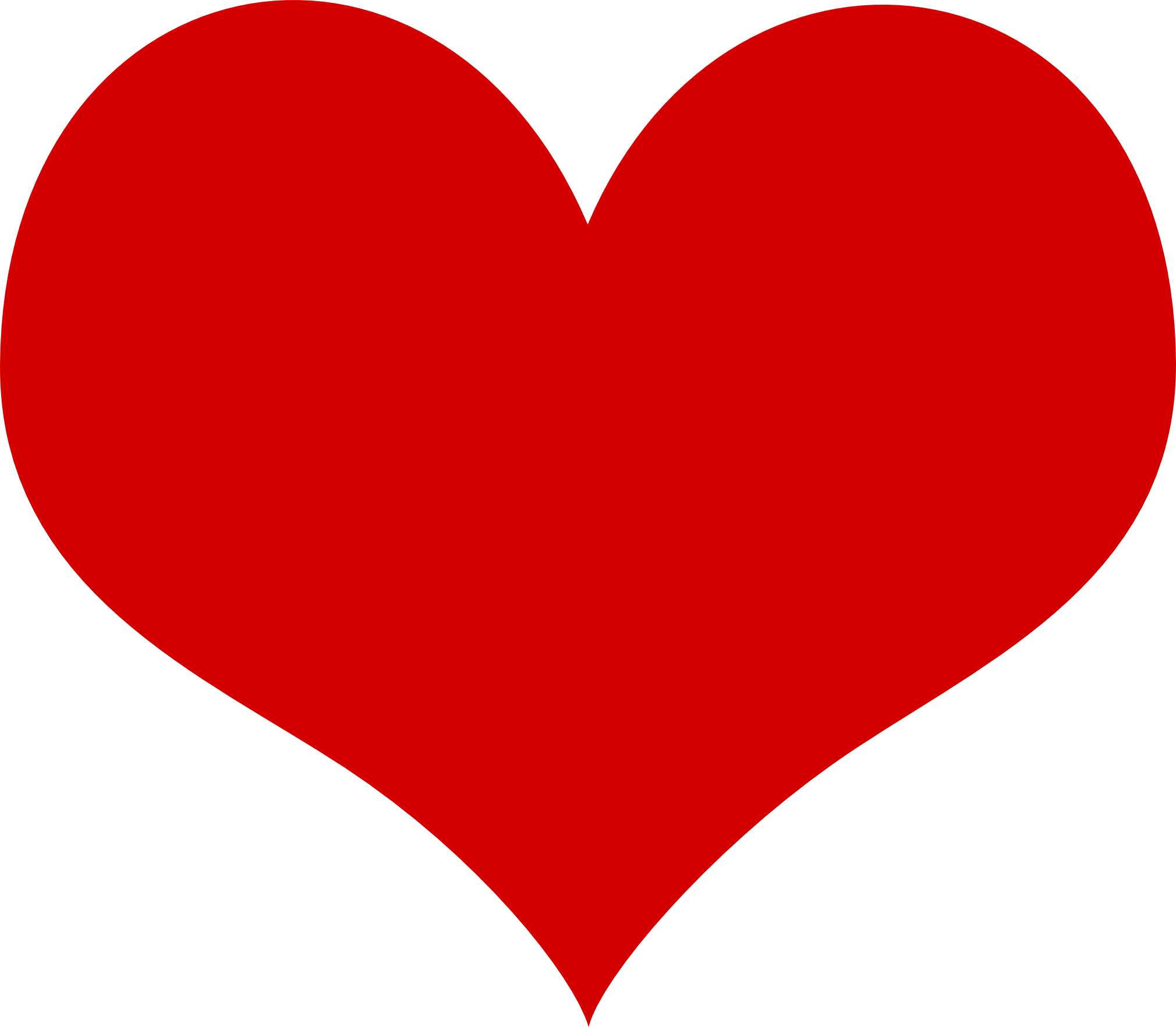 Red Heart Outline Clipart - Clipart library
