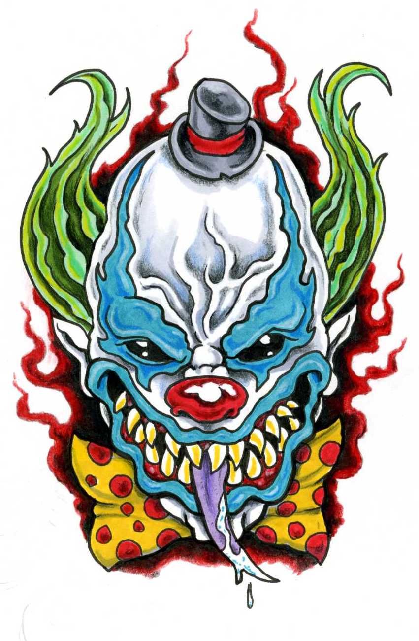 wicked jester face paint
