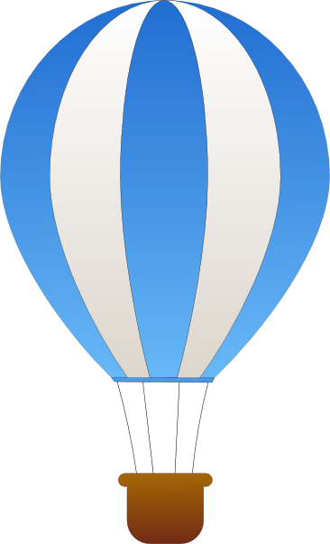 Maidis Vertical Striped Hot Air Balloons clip art Free Vector 