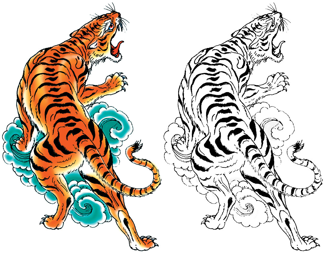 Tiger, tattoo, HD phone wallpaper | Peakpx