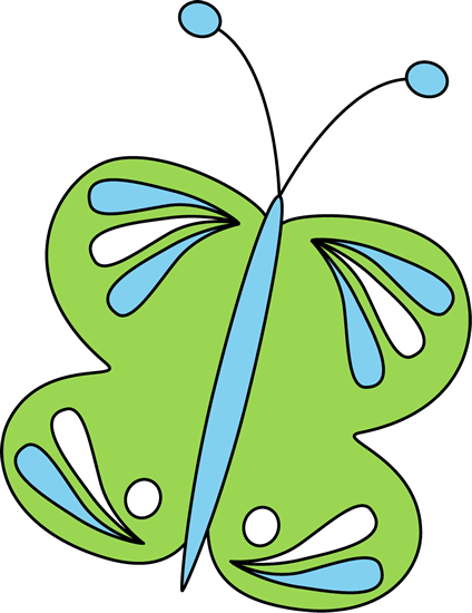 Large Green Butterfly Clip Art - Large Green Butterfly Image