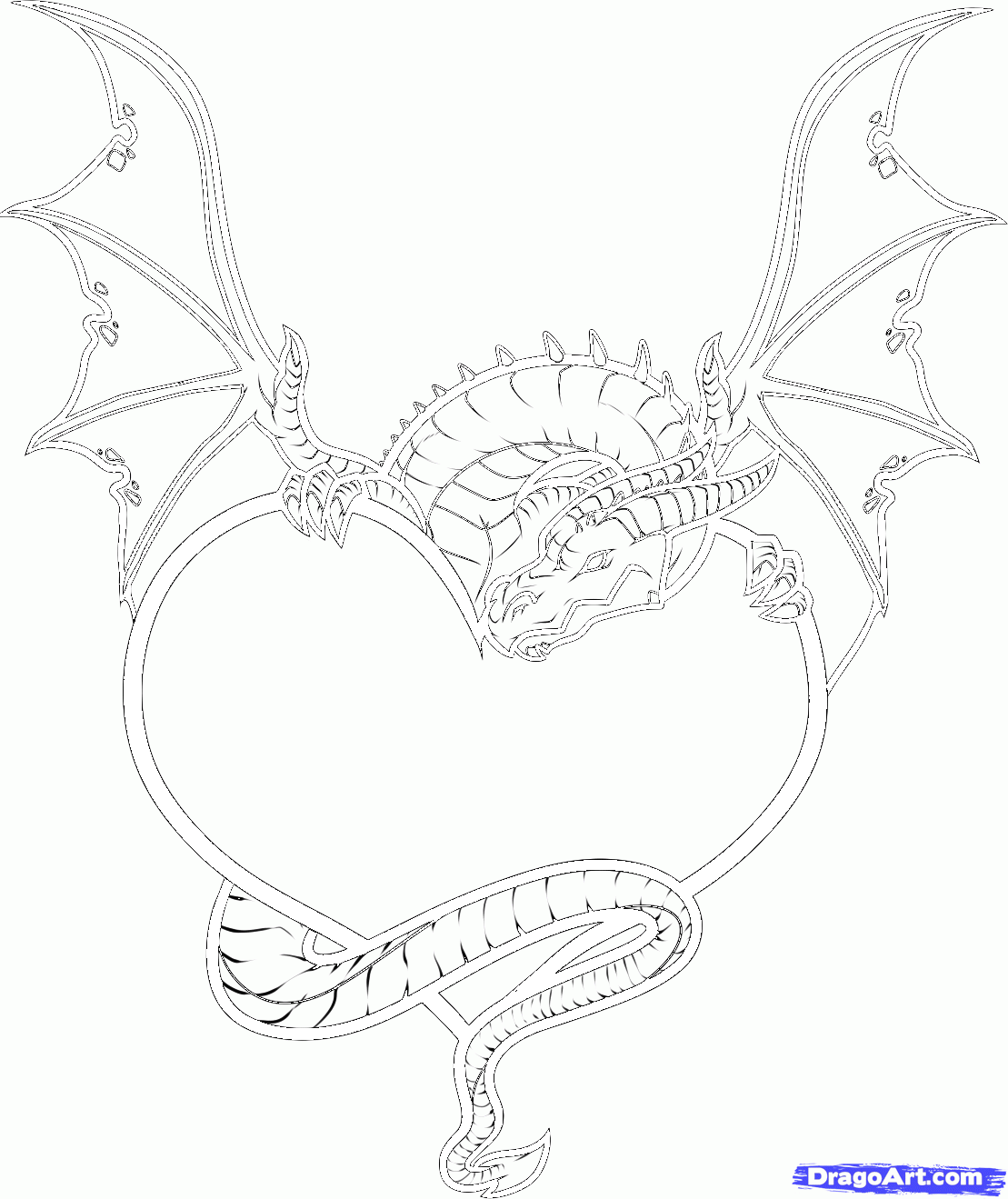 dragoart coloring pages hearts and roses