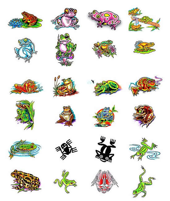 small frog tattoos designs  Clip Art Library