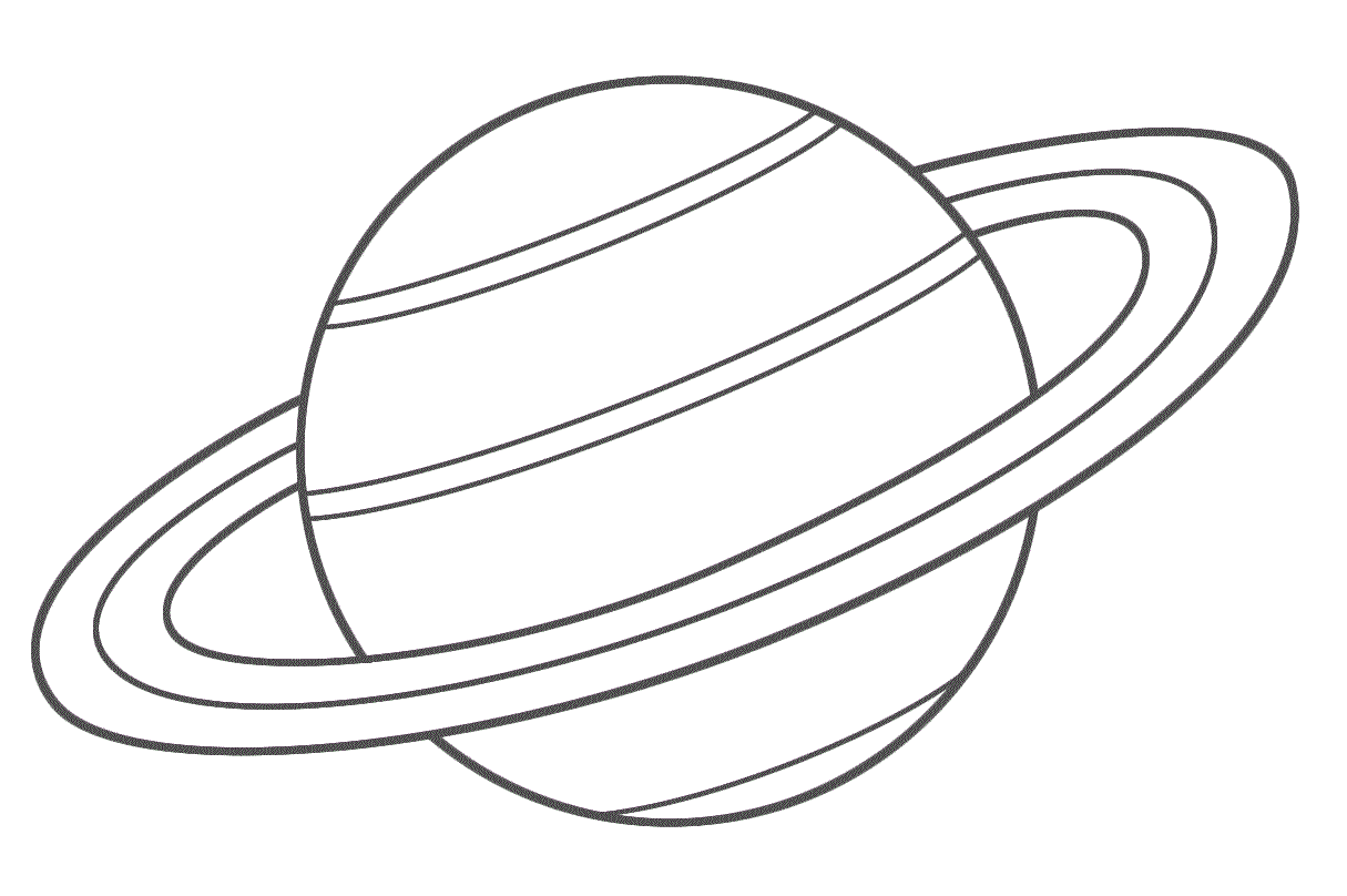 Saturn Coloring Sheet