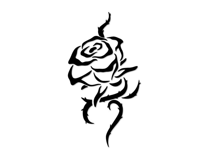 Rose Tattoo Designs | black rose tattoo design black and white 