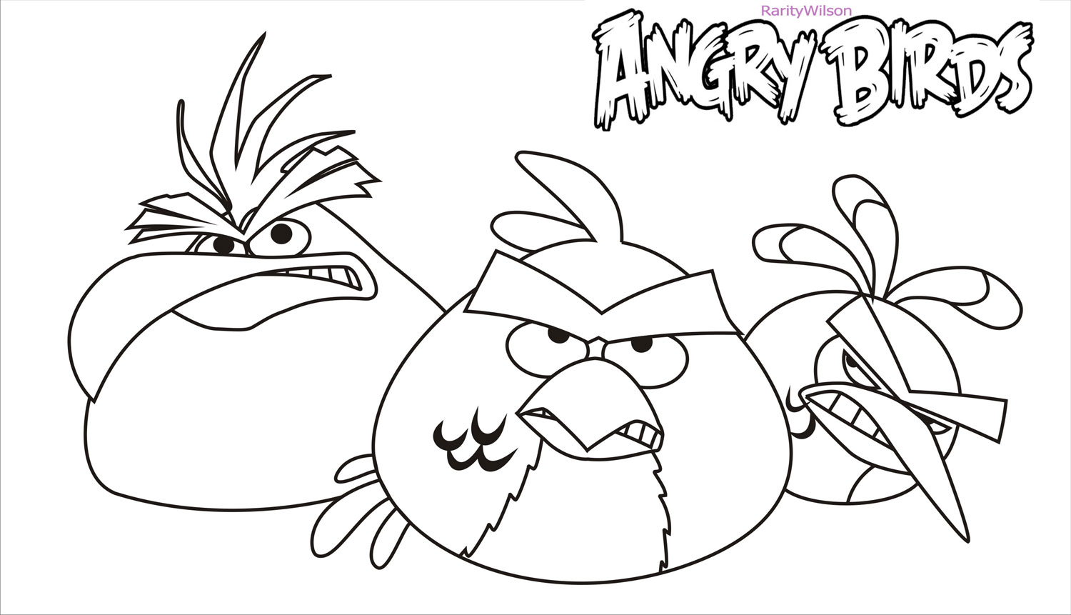 'Discover the World of Angry Birds in Black and White!'