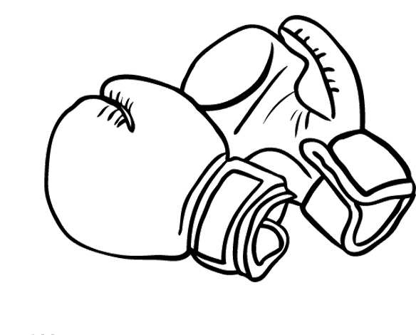 Printable Boxing Gloves Images Colouring Pages : Kids Colouring 