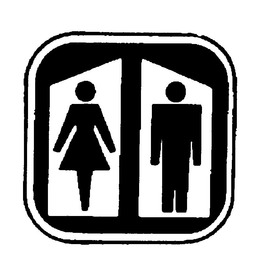 Unisex and Gender-Specific Restroom Sign Icon - Public Facility Symbol