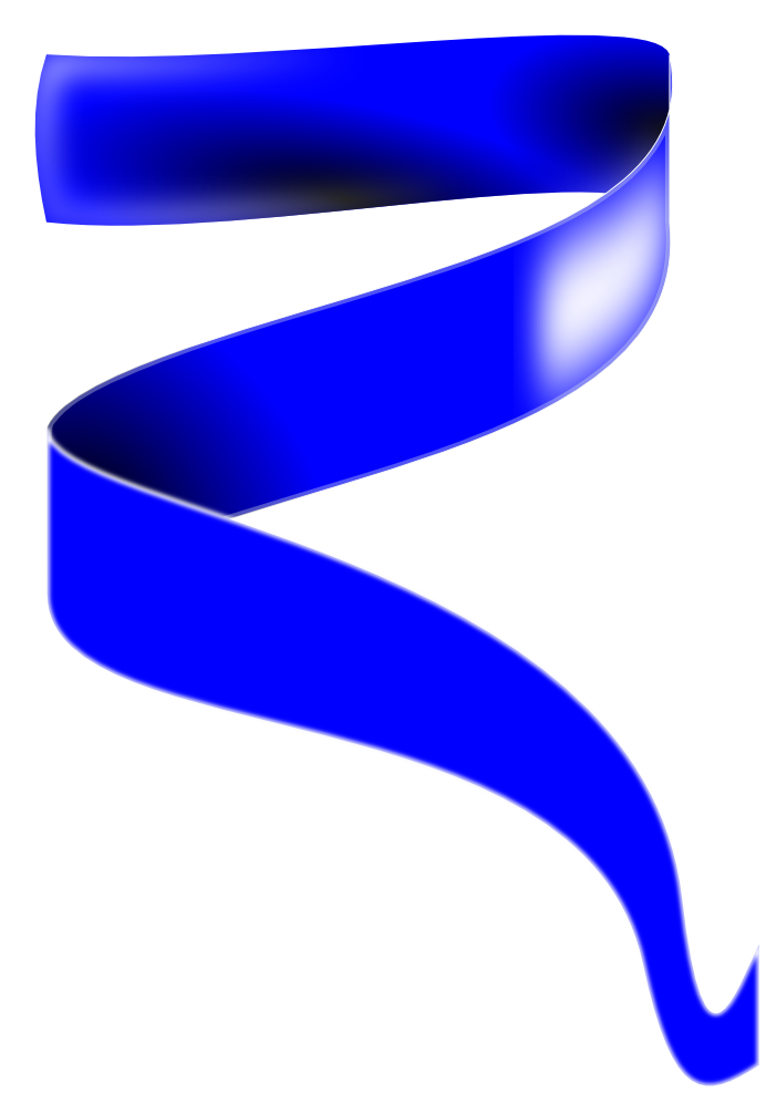 Blue Ribbon image - vector clip art online, royalty free  public 