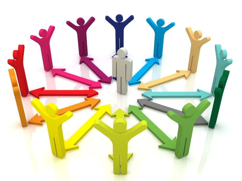 Inclusive Team Collaboration Concept - Visual Representation of Unity and Diversity