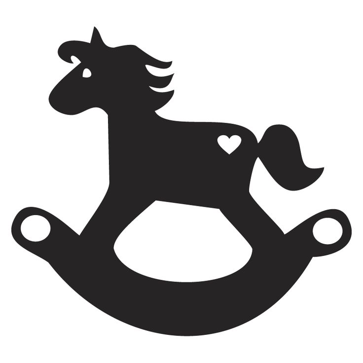 Rocking Horse Silhouette | Silhouette Cameo cut files, tutorials  in?