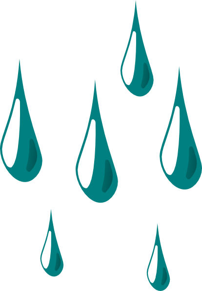 Rain Drops clip art - vector clip art online, royalty free 