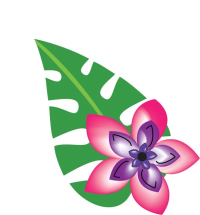 luau flower clip art