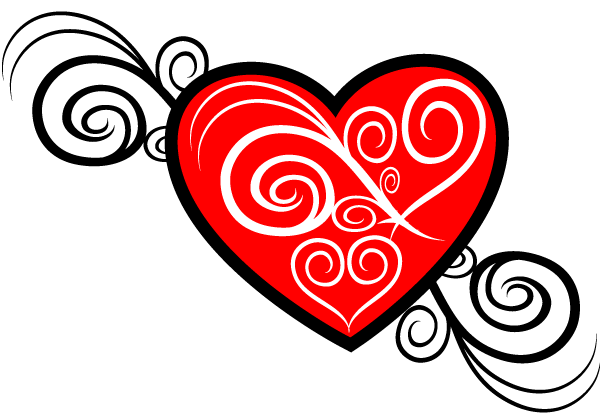 Heart Vector Image Tribal Style | Download Free Vector Graphic 