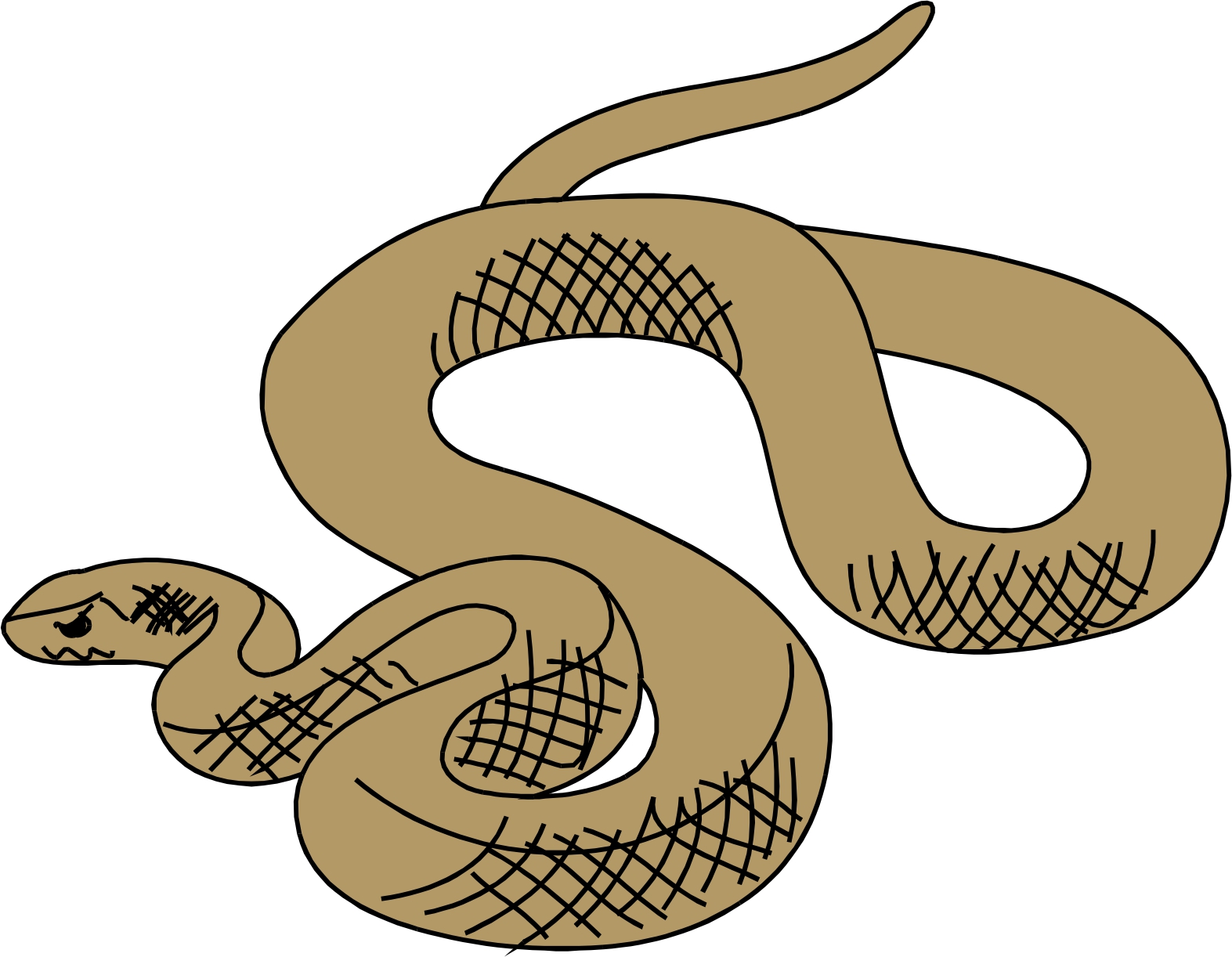 Змея рисунок