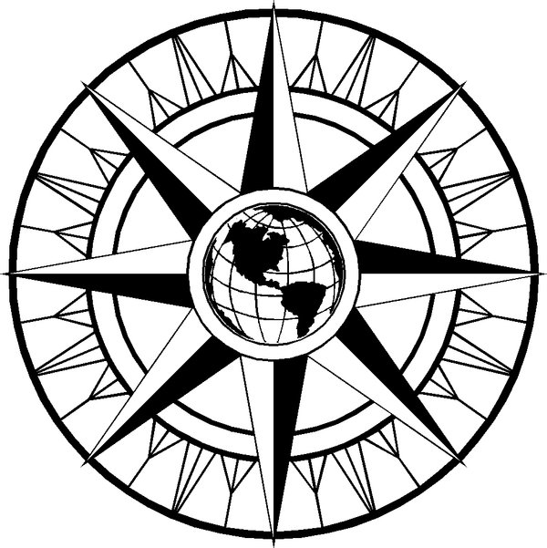 Fancy Compass Rose - Clipart library