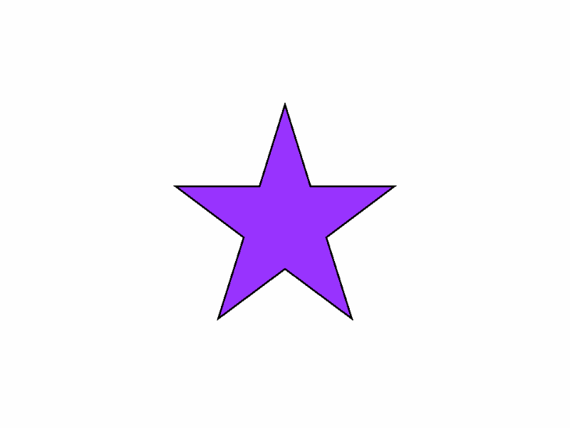Purple Star Icon - Simple Vector Graphic for Design and Web Use