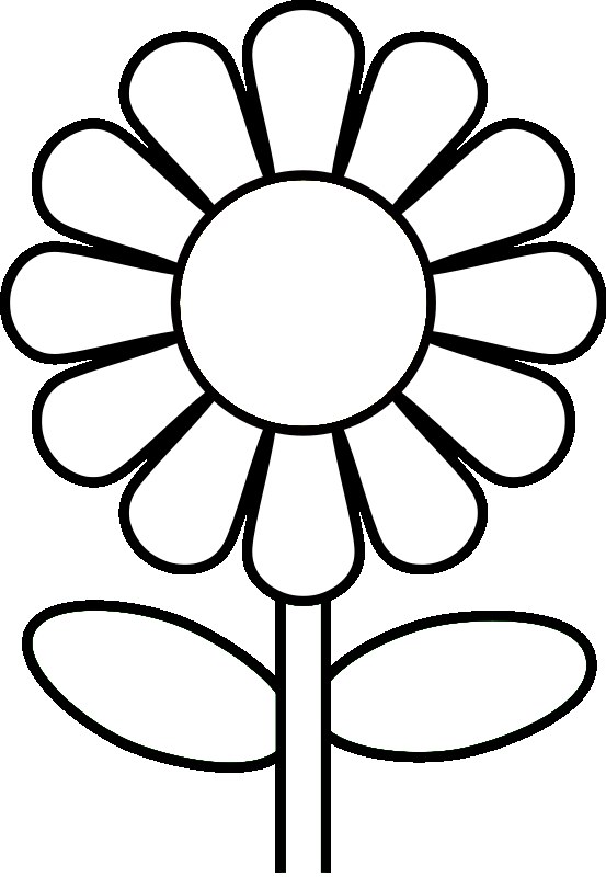 daisy with stem template