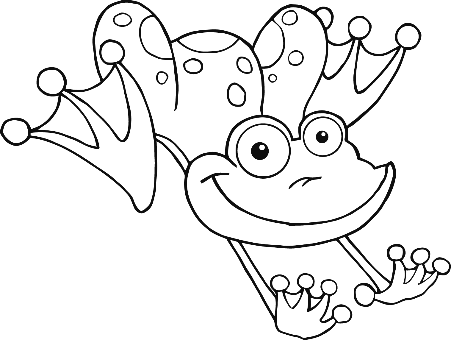 Printable Coloring Pages For Kid Frog With Wings 7