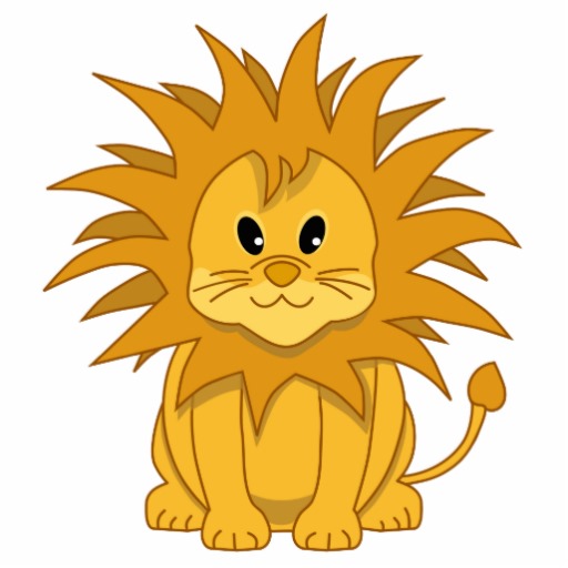 Little Lion Cute Cartoon Cat Photo Sculptures | Zazzle