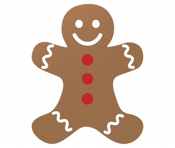 nerdy nummies gingerbread man clipart