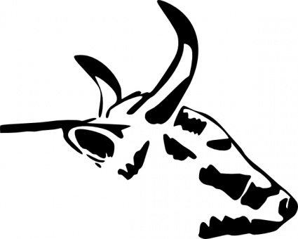 Cow Head clip art - Download free Other vectors
