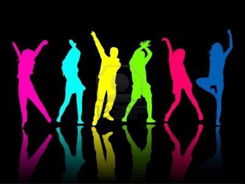 Silhouette People Party Dance Royalty Free Cliparts Vectors And