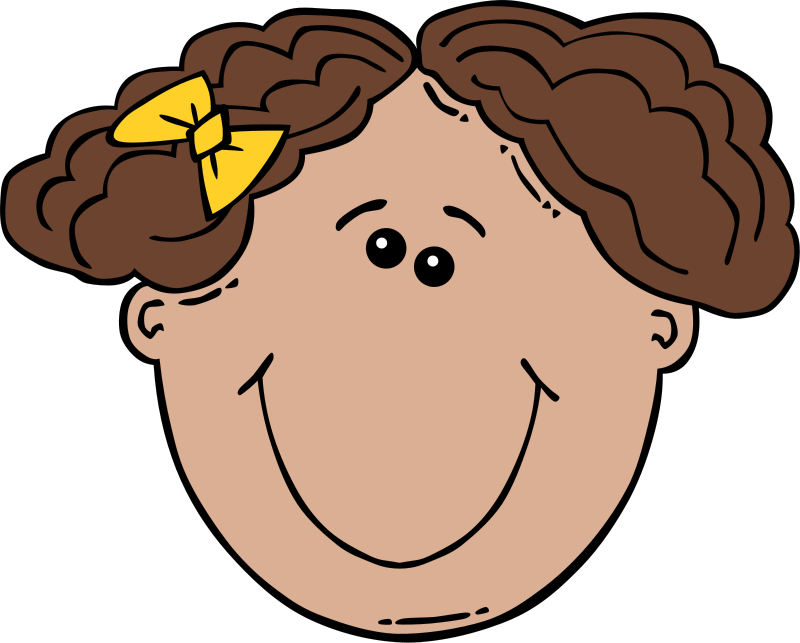 girl scared face cartoon cute 14320022 PNG