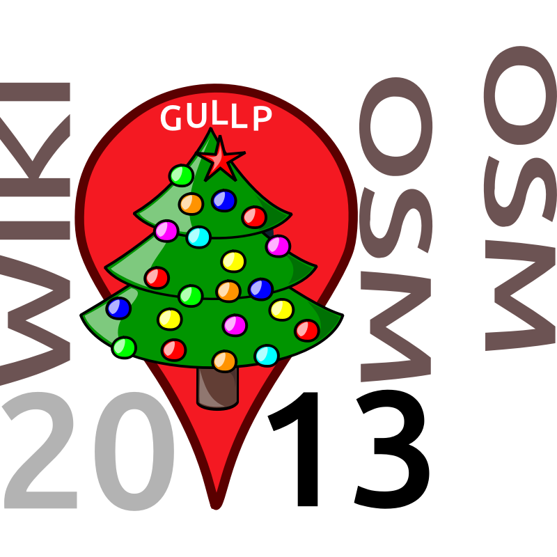 GULLP 2024 Holiday Event Logo - Festive Map Pin Design