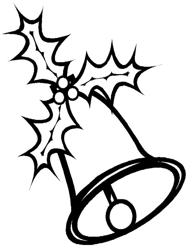 Decoration Bell Christmas Coloring Pages - Christmas Coloring 