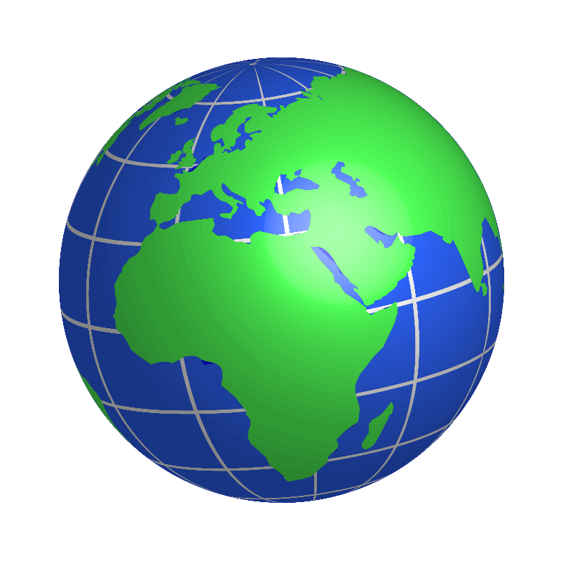 Clipart - Europe, Africa, and Middle East Globe