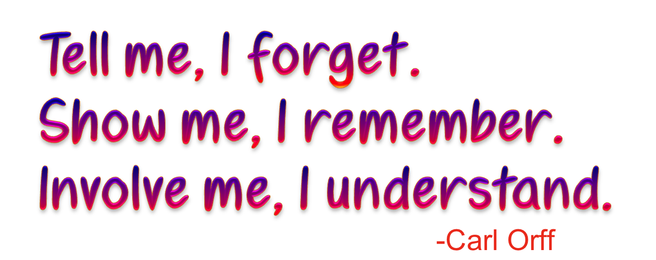 Carl Orff Quote on Learning: “Tell Me, I Forget…”