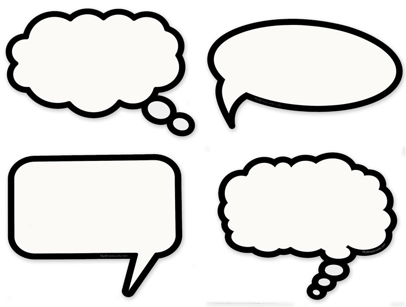 Dry Erase Speech / Thought Bubbles