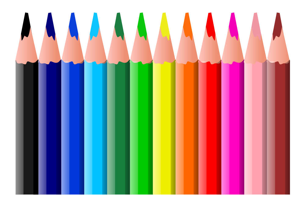FREE Colored Pencils Clipart