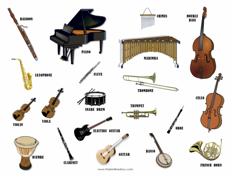 Sketch musical instruments. Drum harp flute... - Stock Illustration  [58183473] - PIXTA