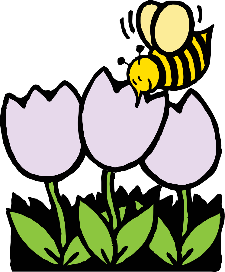 Bee on Honeycomb Clipart, vector clip art online, royalty free 