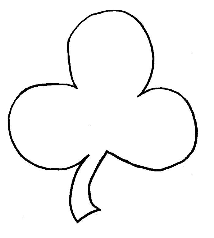 celebrity image gallery: Free Shamrock Coloring Pages
